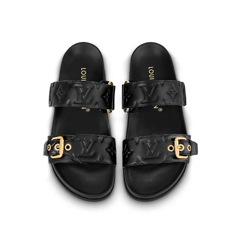 louis vuitton bom dia sandals|bom dia flat mule price.